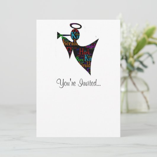 kerstengel kaart (Staand voorkant)