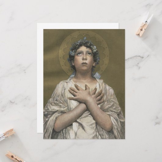 kerstengel kaart (Voorkant / Achterkant in situ)