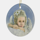 kerstengel keramisch ornament (Links)