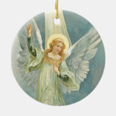 kerstengel keramisch ornament (Achterkant)