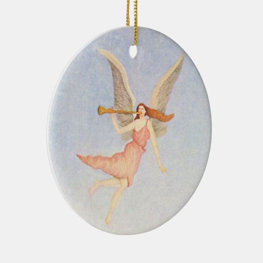 kerstengel keramisch ornament (Rechts)