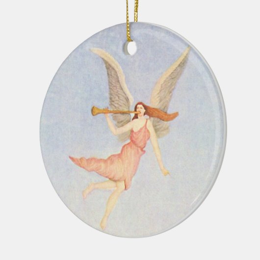 kerstengel keramisch ornament (Links)