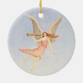 kerstengel keramisch ornament (Achterkant)