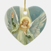 kerstengel keramisch ornament (Achterkant)