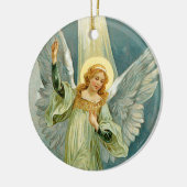 kerstengel keramisch ornament (Links)