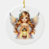 kerstengel keramisch ornament (Achterkant)