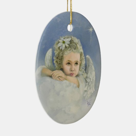 kerstengel keramisch ornament (Rechts)