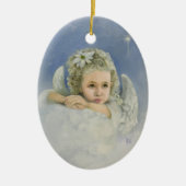 kerstengel keramisch ornament (Voorkant)