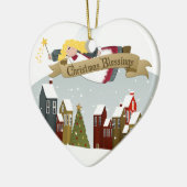 Kerstengel | Kerstboomornament Keramisch Ornament (Links)