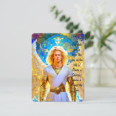 Kerstengel Kerstkaart (Staand voorkant)