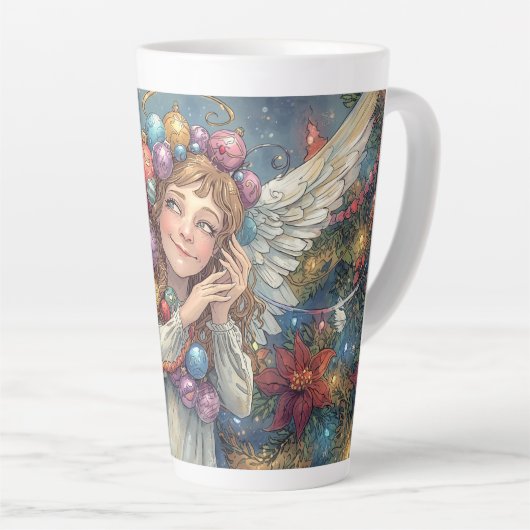 Kerstengel latte mok (Rechterhoek)