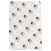 kerstengel medium cadeauzakje (Achterkant)