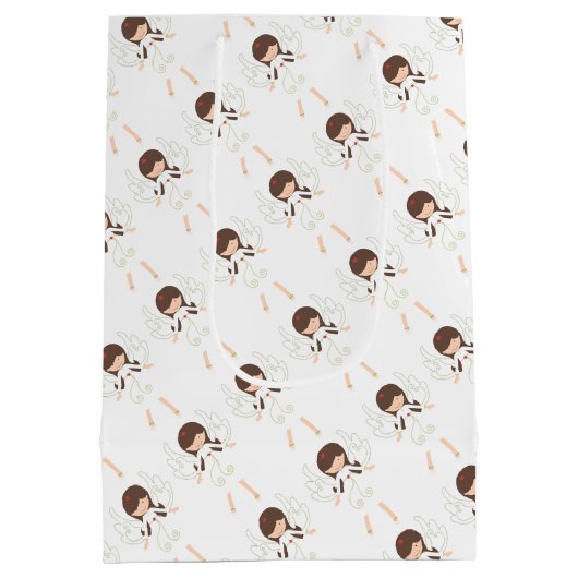 kerstengel medium cadeauzakje (Achterkant)