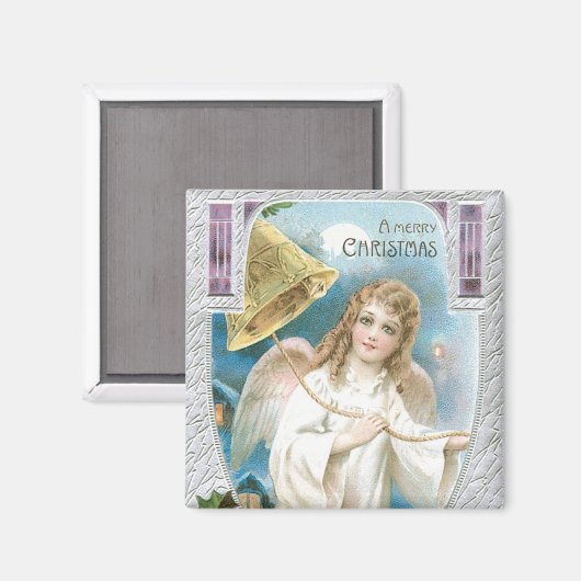 Kerstengel met Bell Magneet (Voorkant / Achterkant)