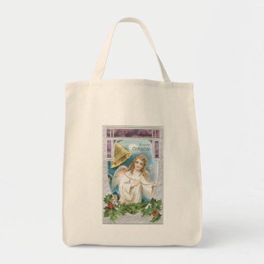 Kerstengel met Bell Tote Bag (Voorkant)