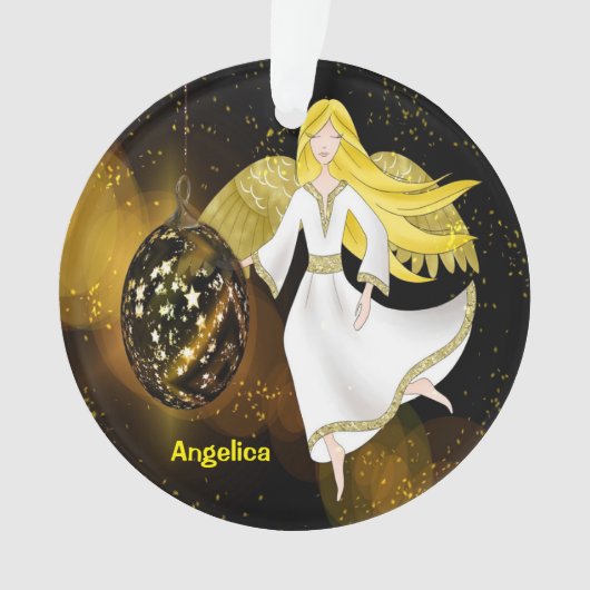 Kerstengel met Bulb Ornament (voorkant)