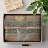 Kerstengel met een papier met een boomweefsel (Geschenk)