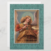 Kerstengel met een Violin Kaart (Voorkant / Achterkant)