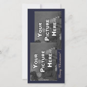 Kerstengel met herten fotokaart feestdagenkaart (Achterkant)