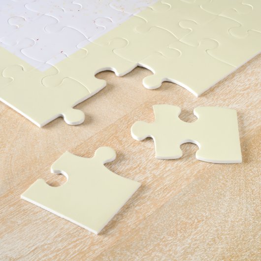 kerstengel met kinderkunst legpuzzel (Zijkant)