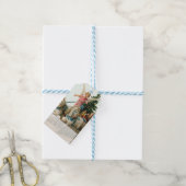 Kerstengel met kwaadwillende kerstcadeaus cadeaulabel (Met Touw)