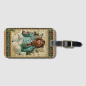 Kerstengel met Violin Bagagelabel (Voorkant (horizontaal))