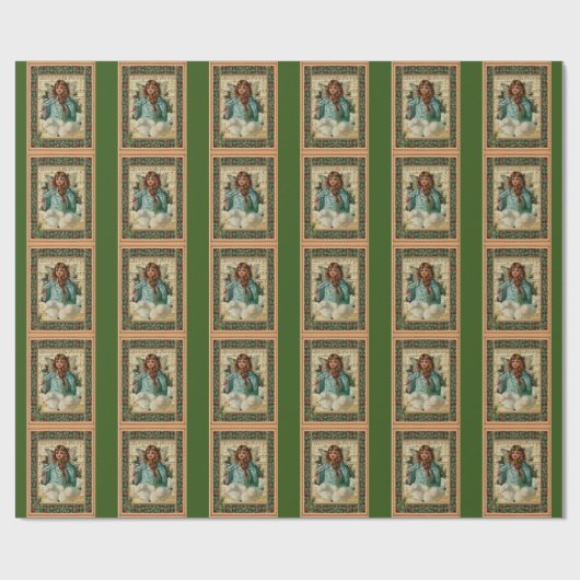 Kerstengel met Violin Cadeaupapier (Vlak)