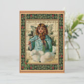 Kerstengel met Violin Kaart (Staand voorkant)