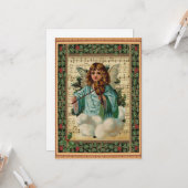 Kerstengel met Violin Kaart (Voorkant / Achterkant in situ)