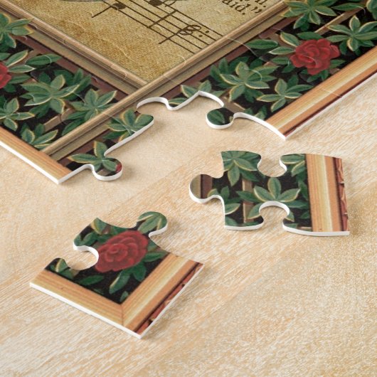 Kerstengel met Violin Legpuzzel (Zijkant)