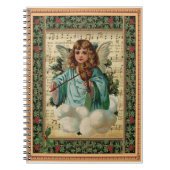 Kerstengel met Violin Notitieboek (Voorkant)