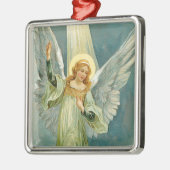 kerstengel metalen ornament (Links)