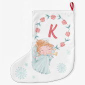Kerstengel Monogram Grote Kerstsok (Achterkant)