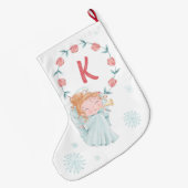 Kerstengel Monogram Grote Kerstsok (Achterkant (Hangend))