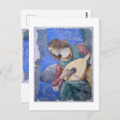 Kerstengel muzikant Melozzo da Forli Vaticaan Briefkaart (Voorkant / Achterkant)