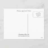 Kerstengel op het raam feestdagenkaart (Achterkant)