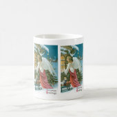 Kerstengel op het raam koffiemok (Center)