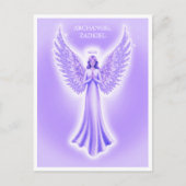 kerstengel | Paarse, Lila en witte Briefkaart (Voorkant)