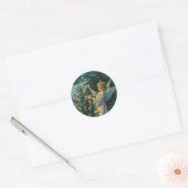 kerstengel ronde sticker (Envelop)