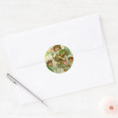 kerstengel ronde sticker (Envelop)