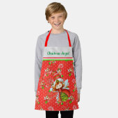 kerstengel schort (Gedragen)