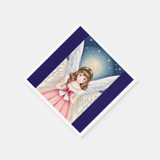 kerstengel servet (Hoek)