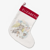 Kerstengel Shepherd met lammeren Grote Kerstsok (Voorkant (Hangend))