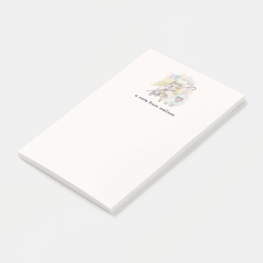 Kerstengel Shepherd met lammeren Post-it® Notes (Schuin)