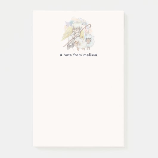 Kerstengel Shepherd met lammeren Post-it® Notes (Voorkant)