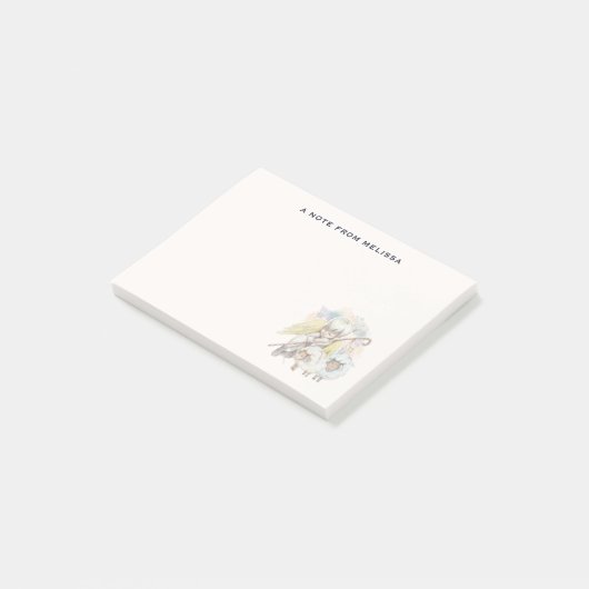 Kerstengel Shepherd met lammeren Post-it® Notes (Schuin)