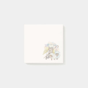 Kerstengel Shepherd met lammeren Post-it® Notes