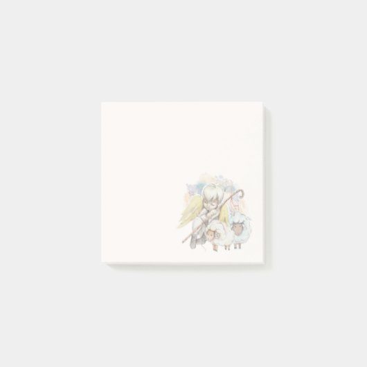 Kerstengel Shepherd met lammeren Post-it® Notes (Voorkant)