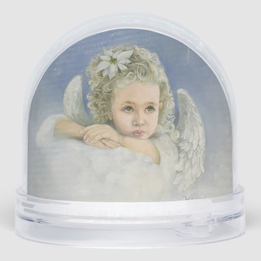 kerstengel sneeuwbol (Achterkant)