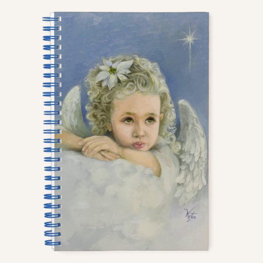 Kerstengel Spiraal Notebook Notitieboek (Voorkant)